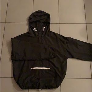 black windbreaker!
